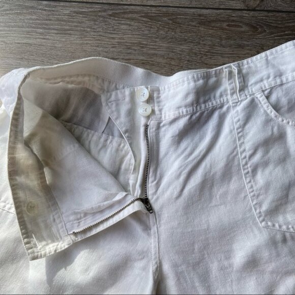 Chico’s Linen Relaxed Fit Cropped Length Pants - Picture 9 of 16